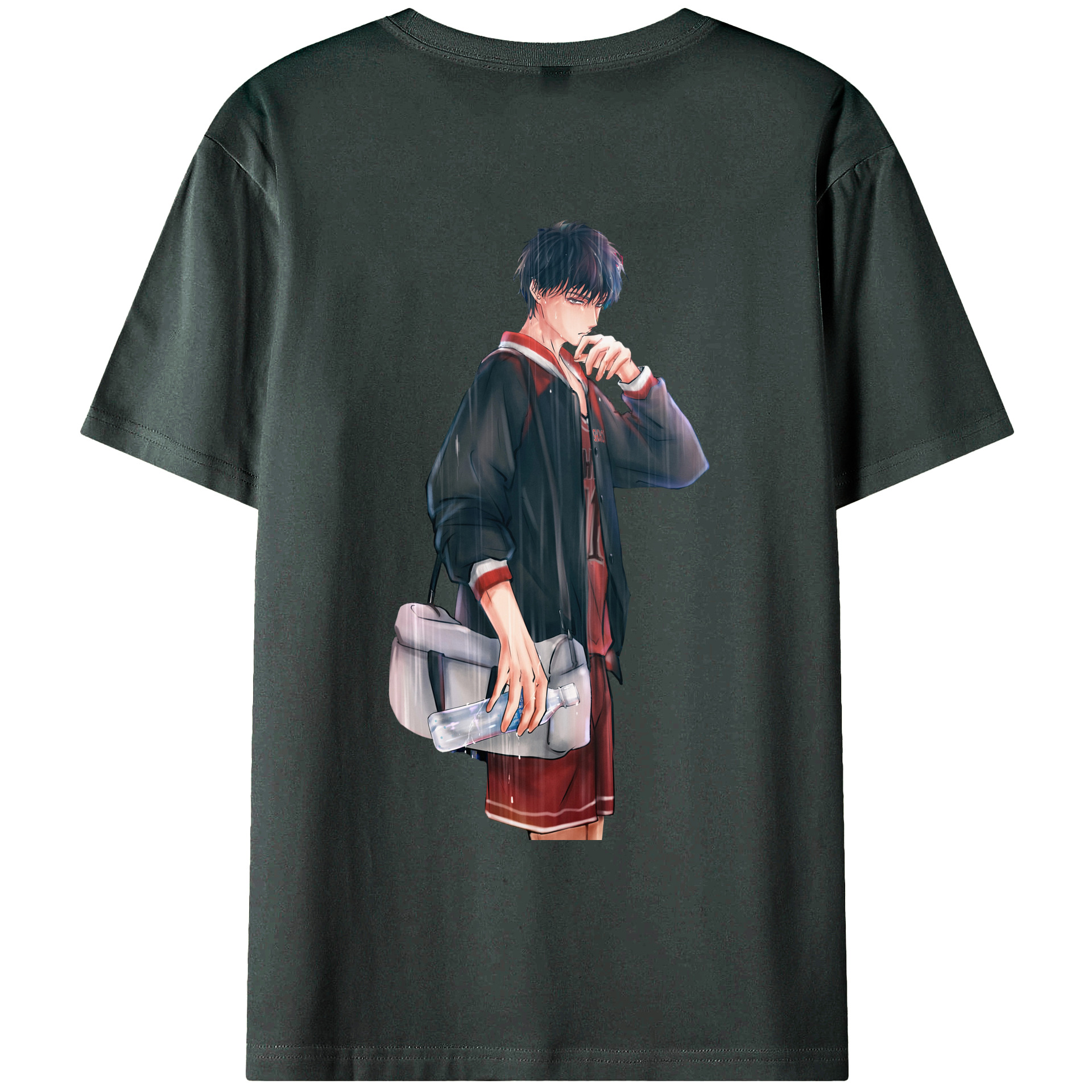 （画像用） SLAM DUNK／スラムダンク 綿100％ メンズ半袖Tシャツ（バックプリント） 通気性